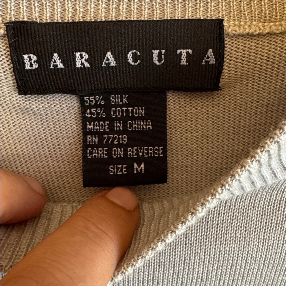 Baracuta Men's Classic Gray Crewneck Sweater